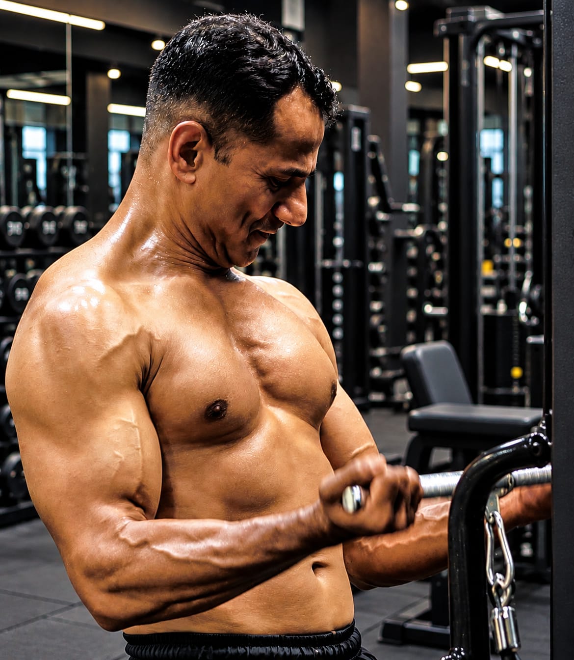 Strength training at Health Point Fitness